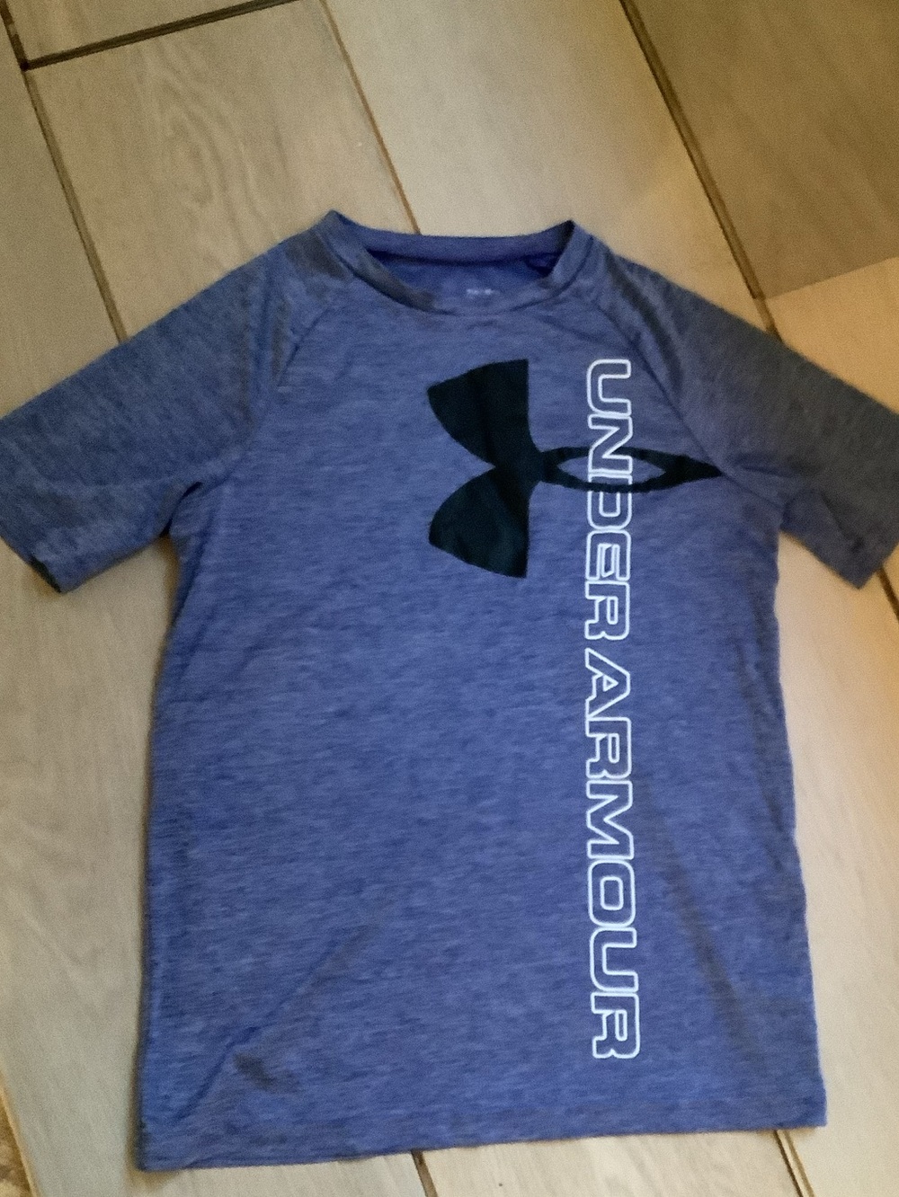 Under Armour Heather Blue Short Sleeve Logo Tee